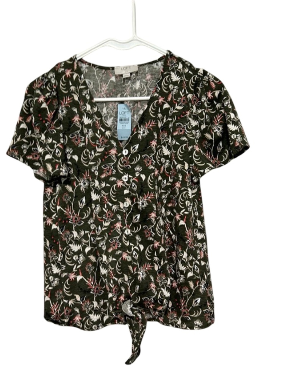 LOFT NWT Paisley Print Blouse Size‎ XXS